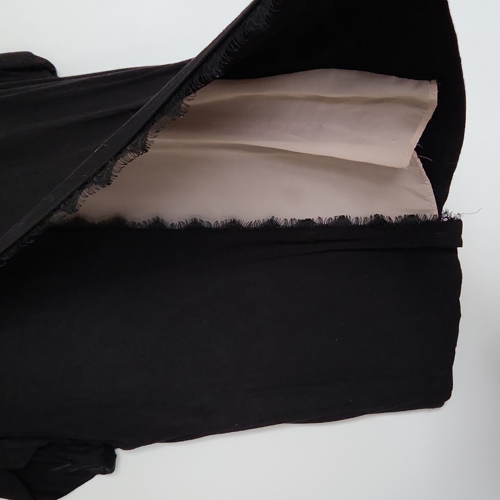 Black with Sheer Back Details - Picture 3 of 4